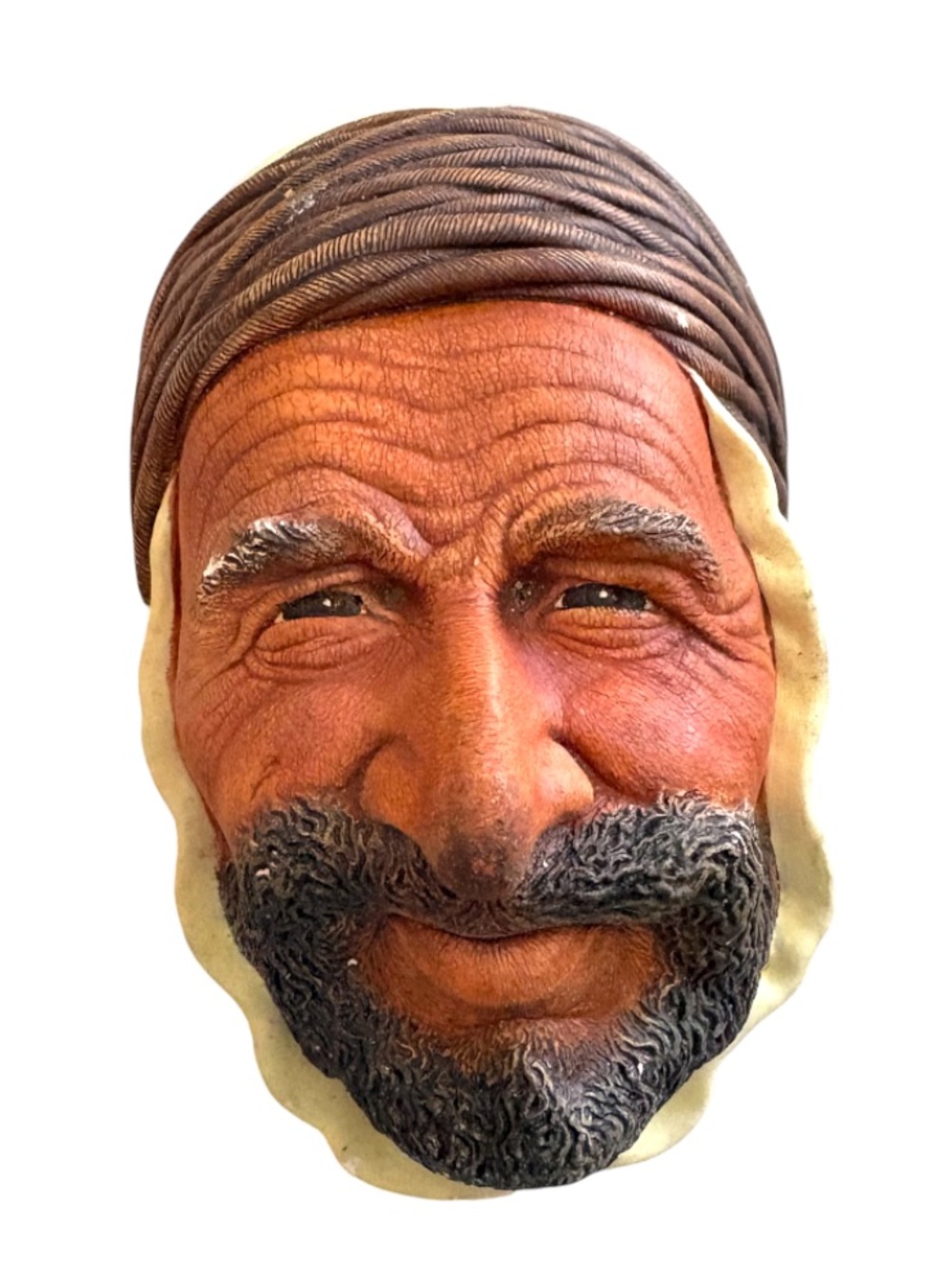 VINTAGE➕ENGLAND Bossons Chalkware Character Persian Wall Plaque